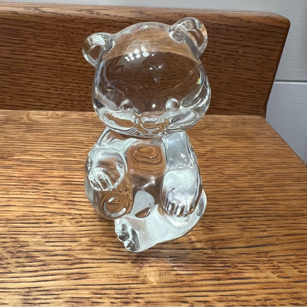 Fenton Vintage Clear Bear Crystal Glass
